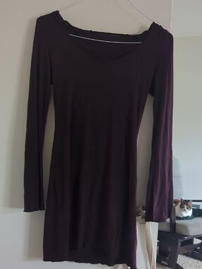 Wine Coloured Soft Bamboo Festival Dress